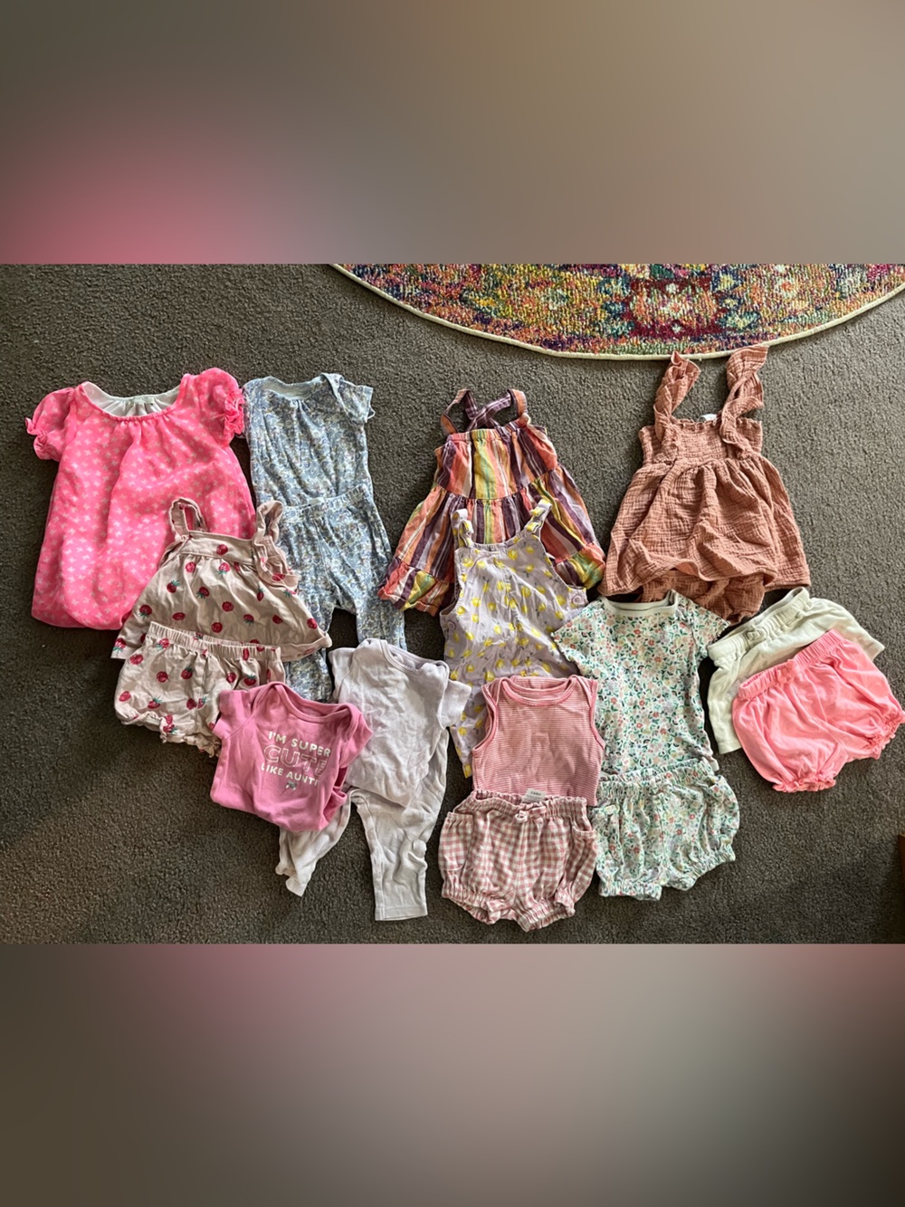 6-9 month girl summer lot